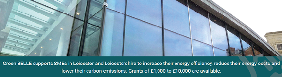 Green BELLE supports SMEs in Leicester and Leicestershire with green energy grants.